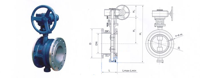 SD343H蝸輪傳動法蘭式伸縮蝶閥 SD343H蝸輪傳動法蘭式伸縮蝶閥